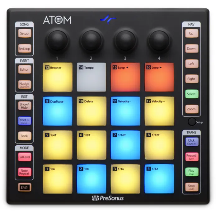 PreSonus ATOM – Kontroler USB/MIDI